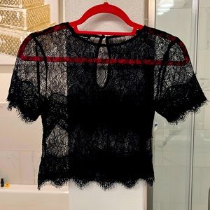 Bebe sheer crop top! No flaws!